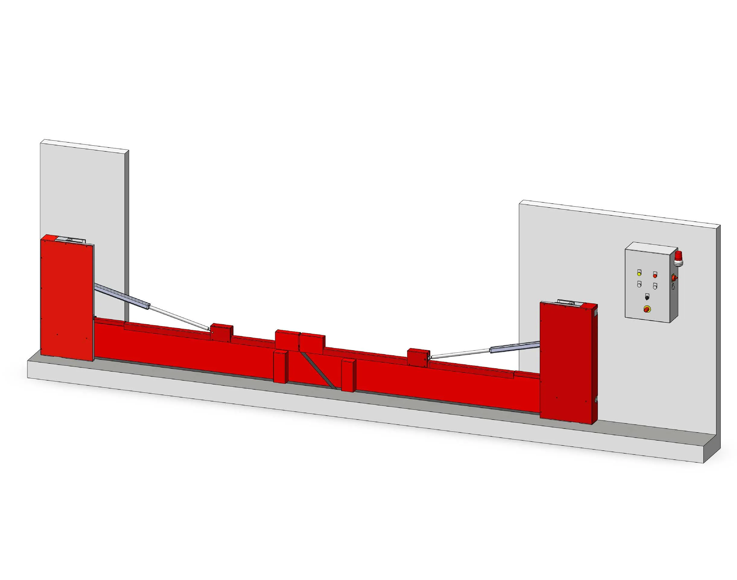 Vario AB-AVR sorompó szerkezet oltóvíz gátakhoz - Vario DL AB AVR 200 Right