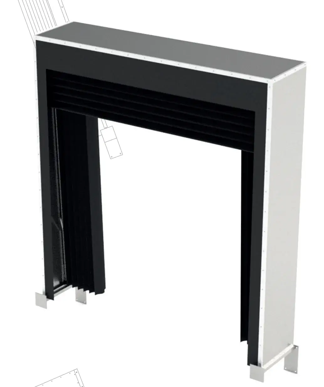 Vario P felfújható kaputömítés, fokozott légzárás - Vario P Inflatable Shelter Main